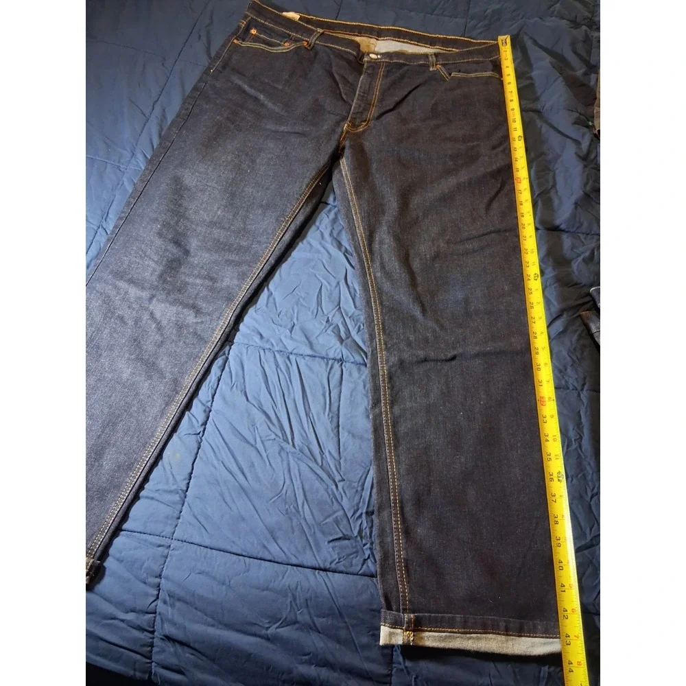 Levi's 541 Jeans Mens 44x32 Blue Straight Leg Athletic Fit Denim Pants Dark Wash